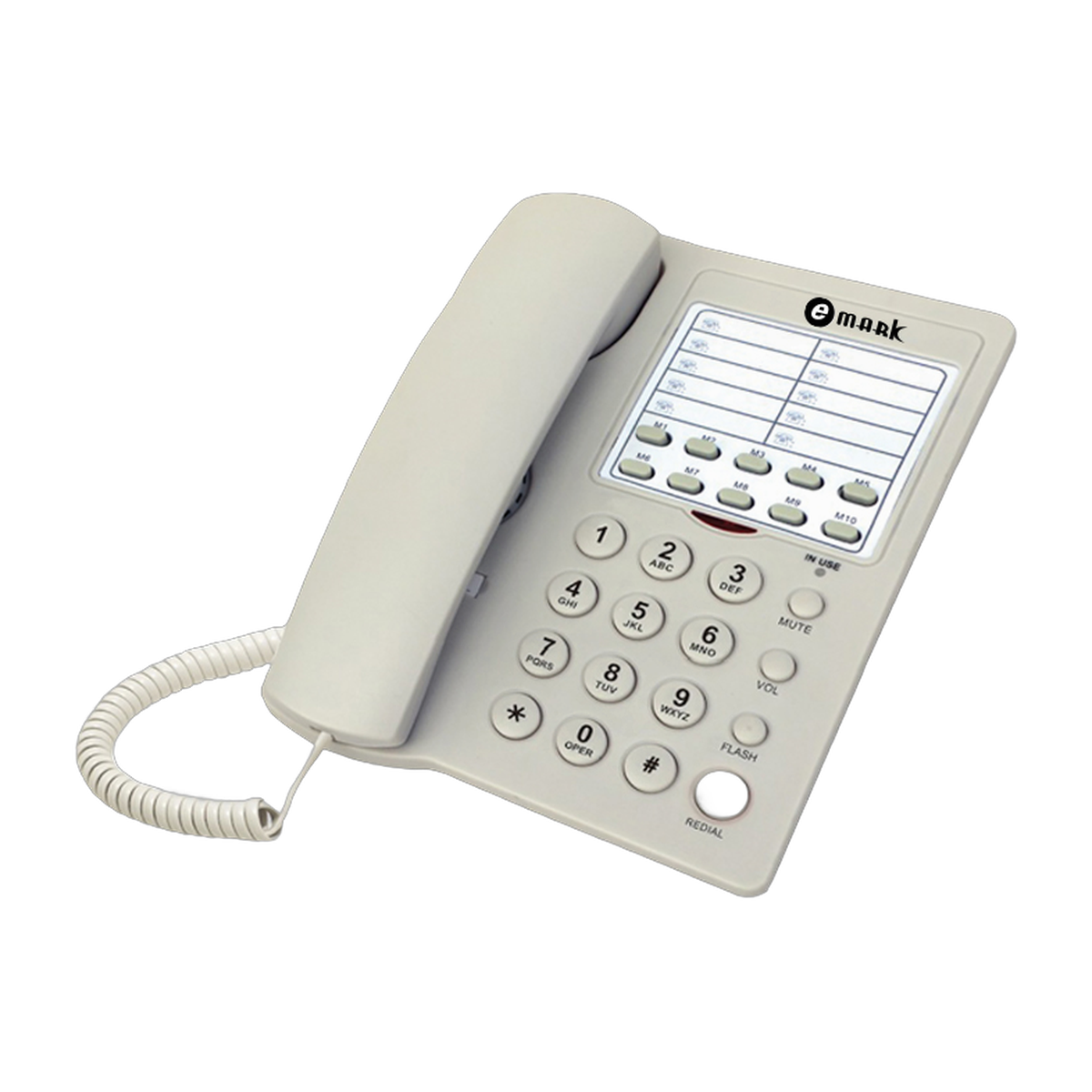 eMark E121 basic land phone in ivory