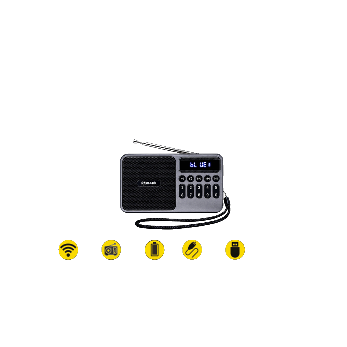 eMark MR65 portable FM radio