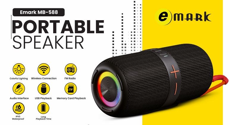 MB-588 Portable Speaker — specification sheet 1 of 2