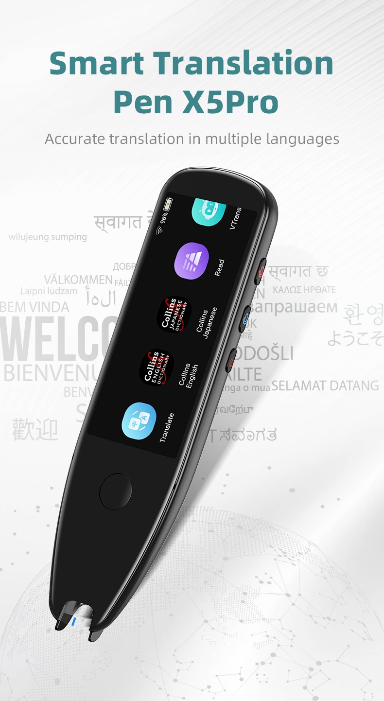 X5 Pro Translation Pen — specification sheet 1 of 9