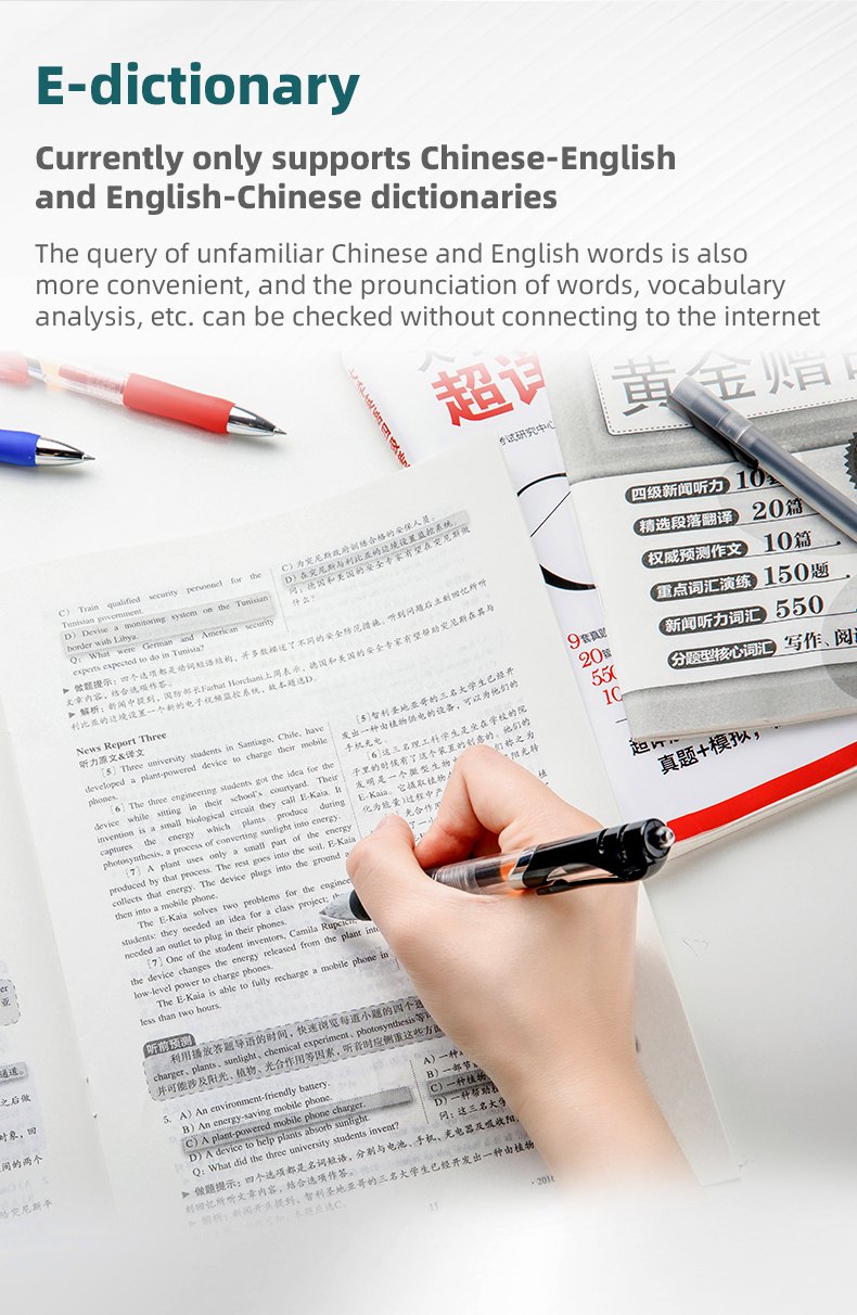X5 Pro Translation Pen — specification sheet 8 of 9